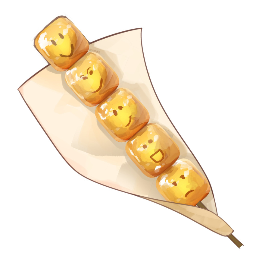 :d, absurdres, character-themed_food, commentary, english_commentary, food, food_focus, frown