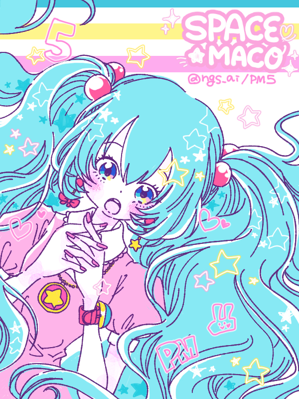 1girl, blue_eyes, blue_hair, blush, bracelet, character_name, collared_dress, dot_nose