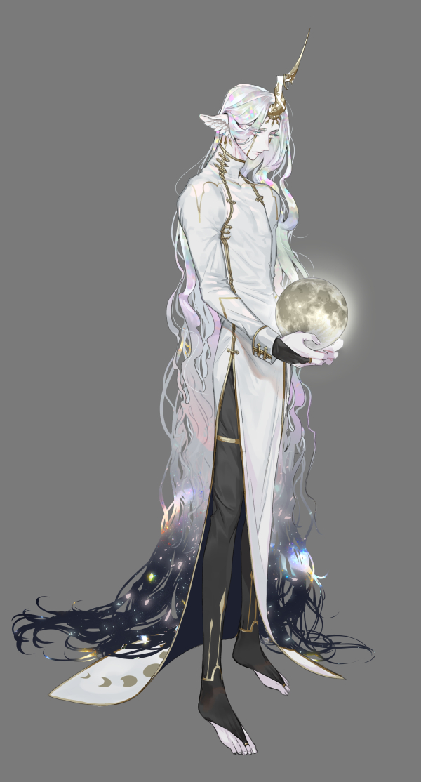 1boy, adam's_apple, black_bridal_gauntlets, black_hair, black_pants, black_socks, bongbo_ng, bridal_gauntlets