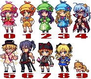 arsene, cat, character_request, cordelia_glauca, deerstalker, hat, henriette_mystere, hercule_barton, kamaboko_(milky_holmes), lowres, niino, pantyhose, pixel_art, rat_(milky_holmes), sherlock_shellingford, stone_river, tantei_opera_milky_holmes, transparent_background, twenty_(milky_holmes), yuzurizaki_nero