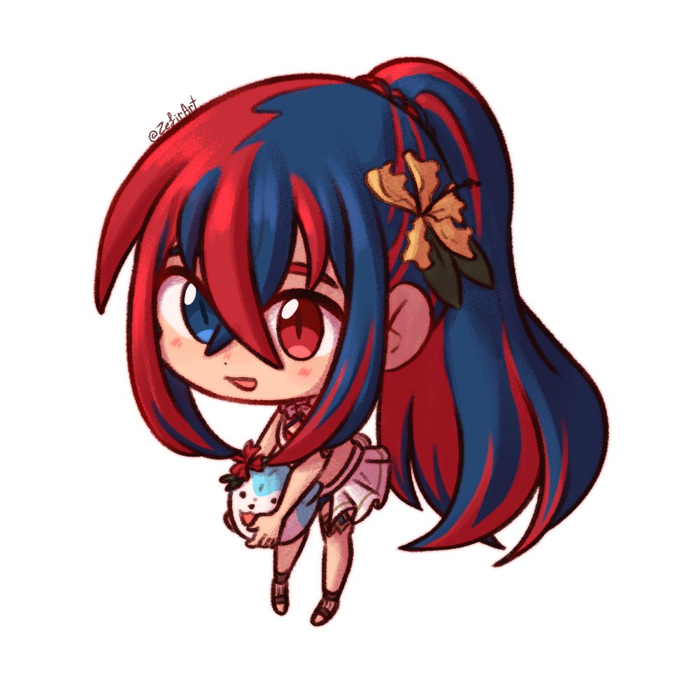 1girl, alear_(female)_(fire_emblem), alear_(female)_(seaside_dragon)_(fire_emblem), alear_(fire_emblem), bikini, blue_bikini, blue_eyes, character_ball