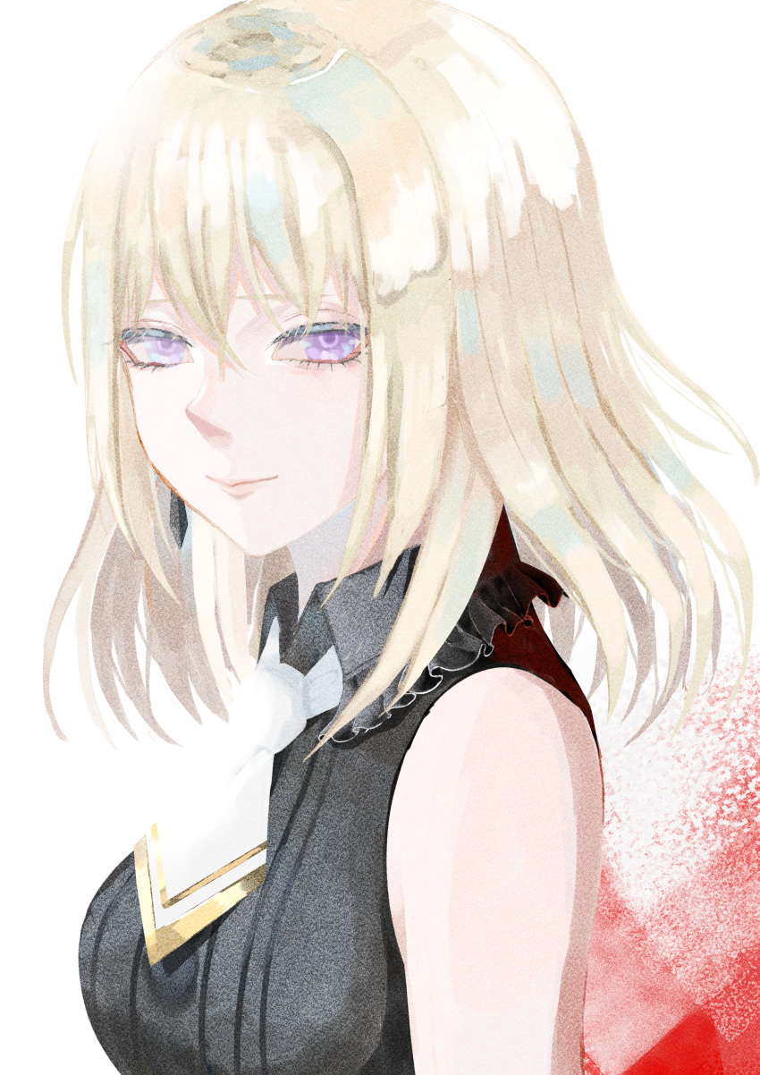 1girl, absurdres, bang_dream!, bang_dream!_it's_mygo!!!!!, black_shirt, blonde_hair, breasts, closed_mouth