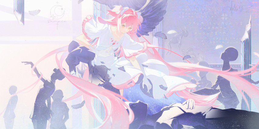 1girl, absurdly_long_hair, absurdres, bow, chaconne, chest_jewel, closed_mouth, commentary