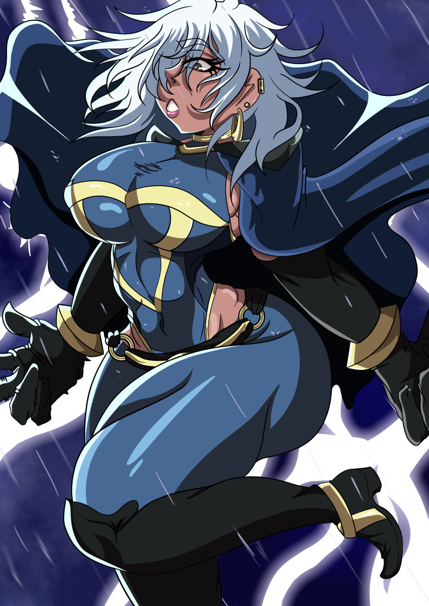 absurdres, breasts, dark-skinned_female, dark_skin, highres, large_breasts, marvel, non-web_source