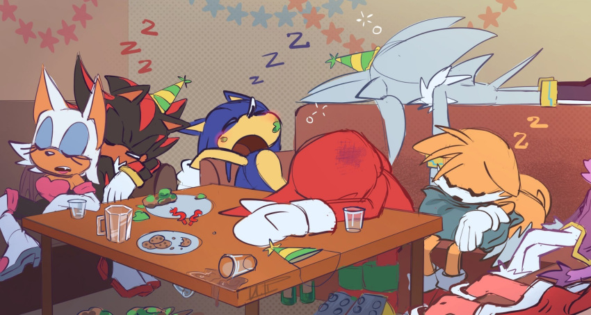 amy_rose, animal_ears, animal_nose, bat_girl, blaze_the_cat, boots, closed_eyes, commentary