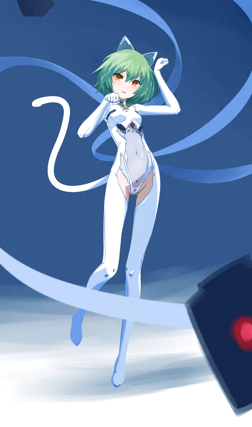 1girl, 32zzz, admiral_nakhimov_(azur_lane), alternate_breast_size, animal_ears, azur_lane, bodysuit, cat_ears