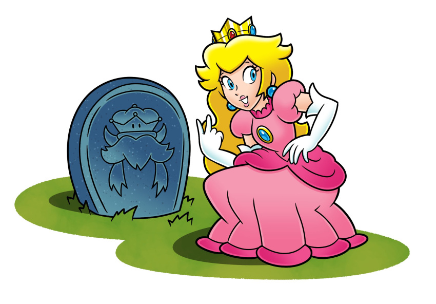 1girl, blonde_hair, blue_eyes, brooch, crown, doc_shoddy, dress, earrings