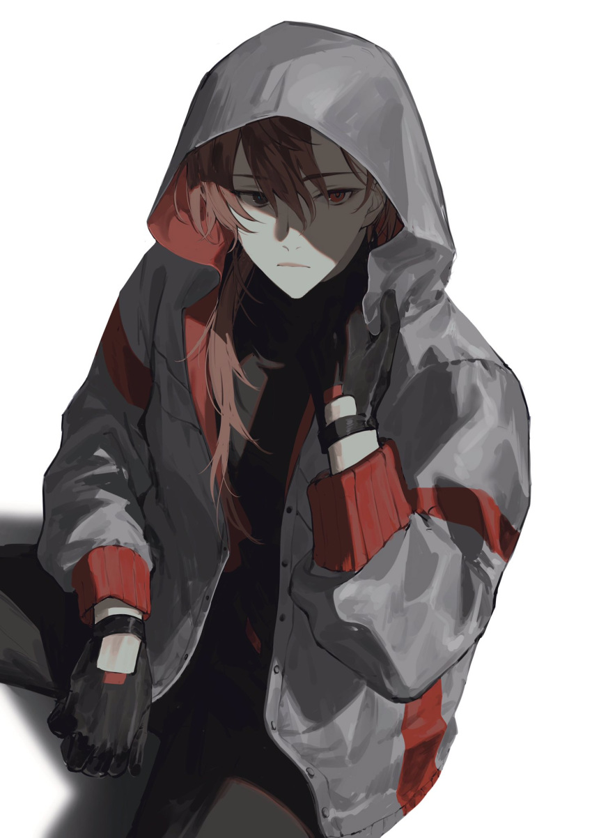 18trip, 1boy, alternate_hairstyle, bake_0w0, black_bracelet, black_gloves, black_pants, bracelet