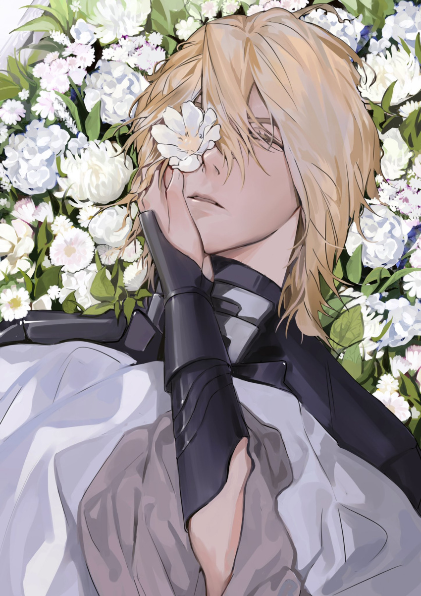 1boy, 1girl, armor, black_armor, black_gauntlets, blonde_hair, byleth_(female)_(fire_emblem), byleth_(fire_emblem)