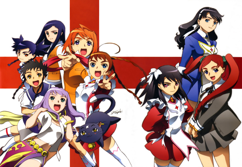 kuga_natsuki, mai-hime, mai-otome, mashiro_blan_de_windbloom, mikoto, minagi_mikoto, nina_wang, rena_sayers