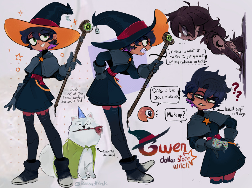 1other, 2girls, ?, ??, @_@, absurdres, angry, animal_ear_legwear