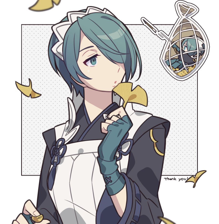 1girl, blue_eyes, blue_hair, fire_emblem, fire_emblem_fates, haconeri, hair_over_one_eye, in_net