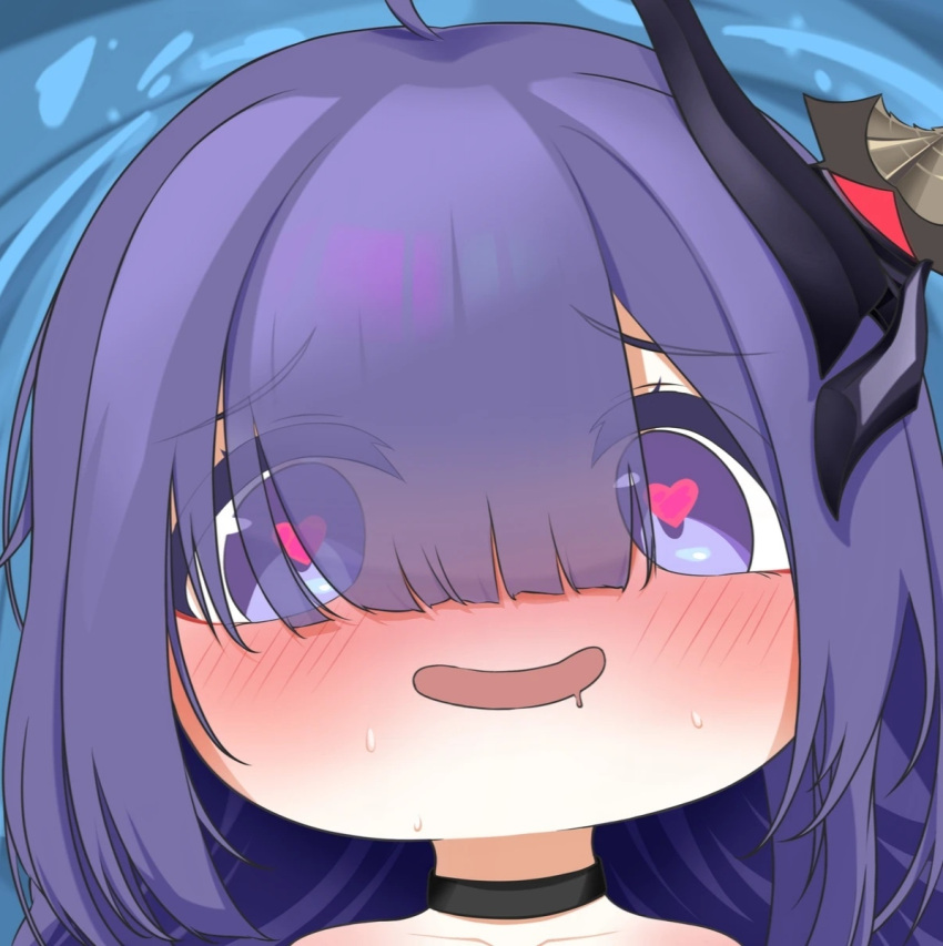 1girl, azur_lane, drooling, heart-shaped_pupils, mogador_(azur_lane), open_mouth, quancy