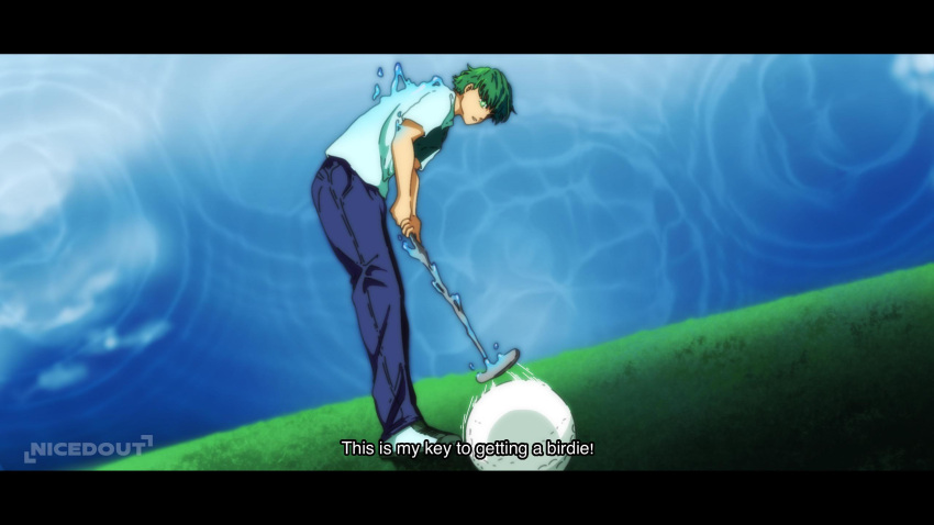 1boy, aura, bad_link, ball, black_footwear, comic_panel_redraw, day, derivative_work