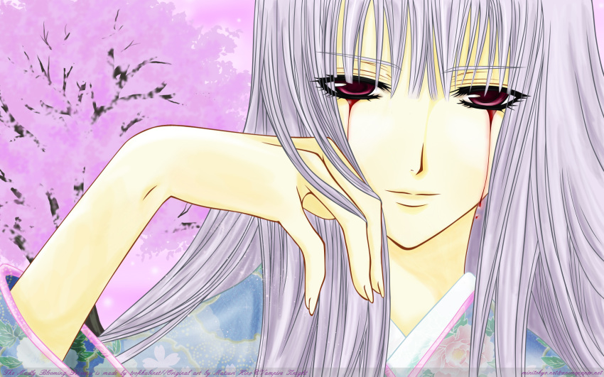 blood, hiou_shizuka, matsuri_hino, purple_eyes, vampire_knight, vector, violet_eyes