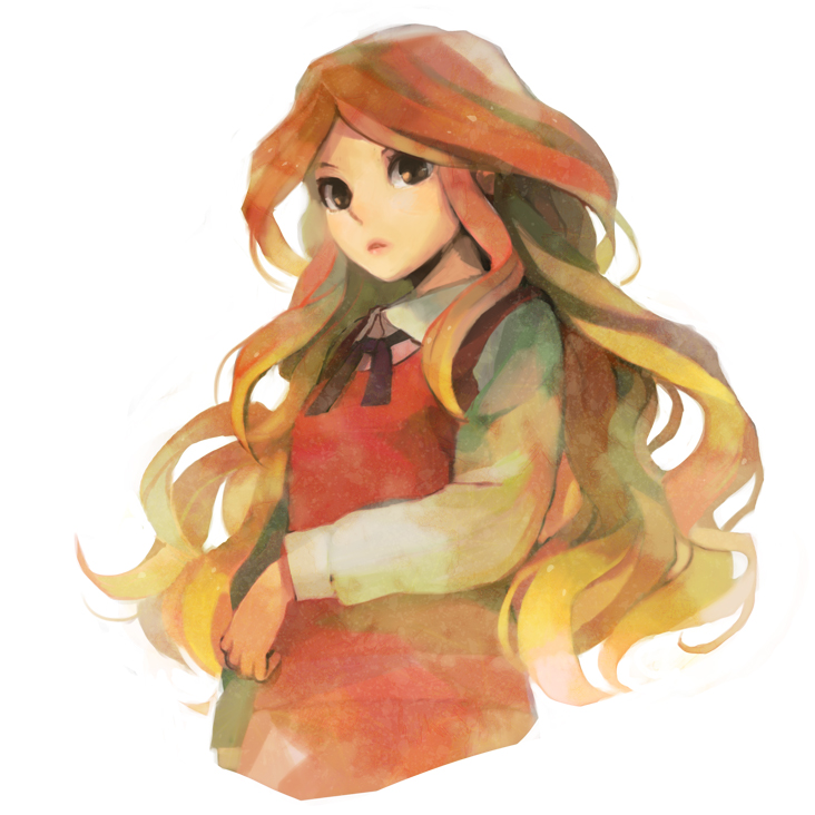 inazuma_eleven, inazuma_eleven_(series), long_hair, orange_hair, raimon_natsumi, shiromi-12, solo