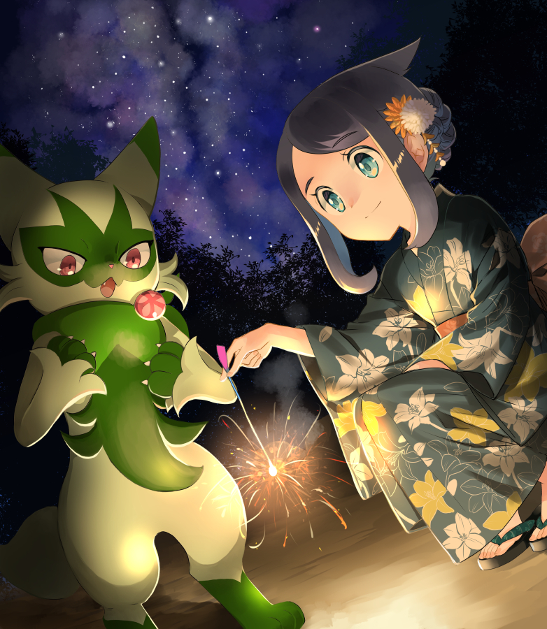 1girl, alternate_costume, aqua_eyes, black_hair, braid, closed_mouth, commentary_request, cowlick