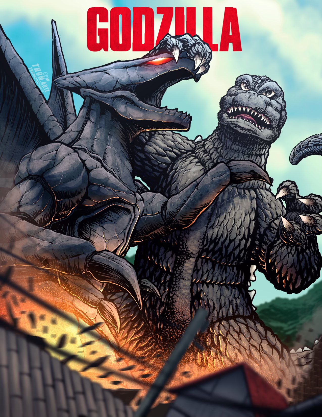 alternate_universe, arthropod_limbs, claws, giant, giant_monster, godzilla, godzilla_(2014), godzilla_(series)