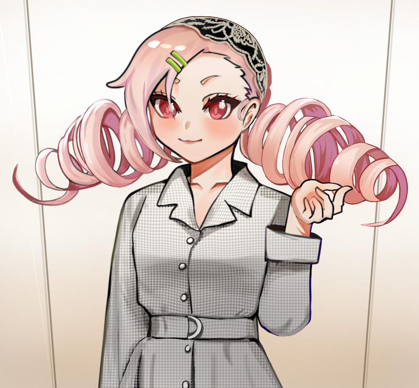 absurdres, ahomushi994, alternate_costume, breasts, casual_wear, dress, drill_hair, girls_frontline
