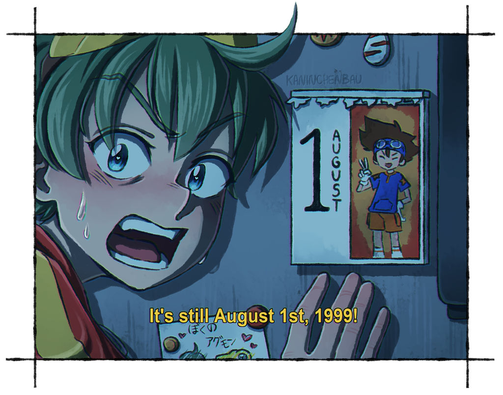 appmon, digimon, digimon_adventure, digimon_universe:_appli_monsters, green_hair, open_mouth, shinkai_haru, taichi