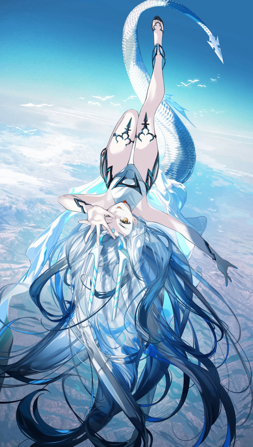 1girl, absurdres, arlizi, armlet, bare_shoulders, bird, breasts, casual_one-piece_swimsuit