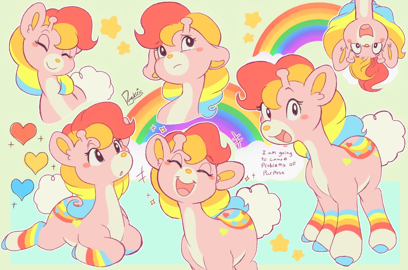 animal, animal_focus, blush_stickers, colorful, commentary, doekis, english_commentary, english_text