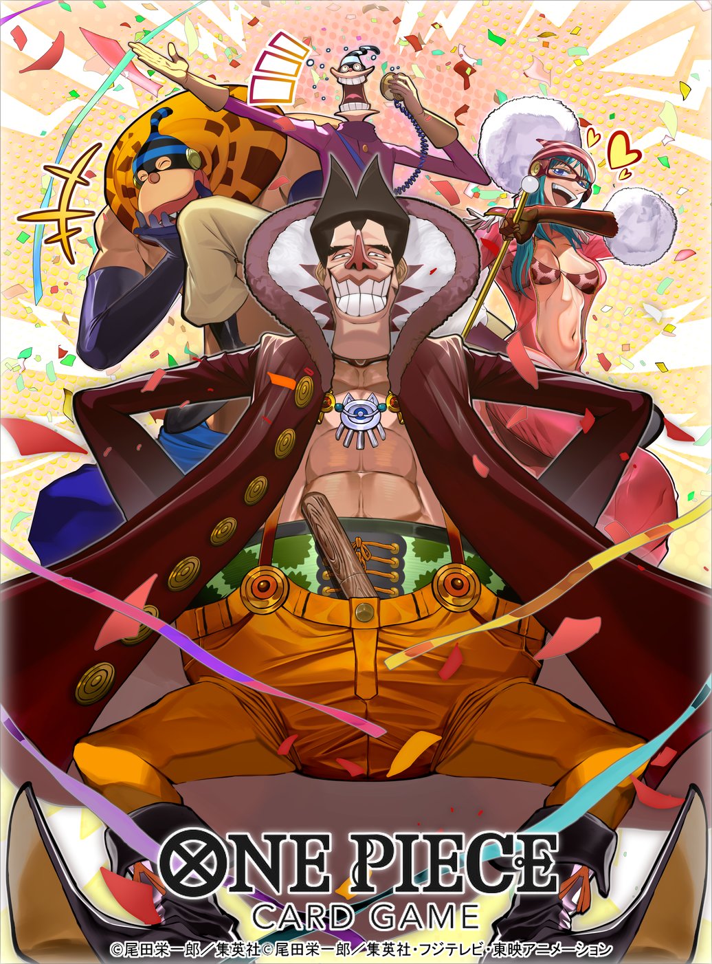 1girl, 3boys, ^_^, abs, bare_pectorals, black_hair, closed_eyes, collared_coat