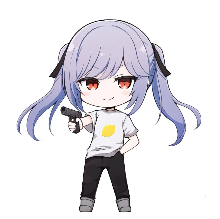 1girl, 2024_summer_olympics, azur_lane, essex_(azur_lane), hand_on_hip, lemon_print, long_hair, olympics
