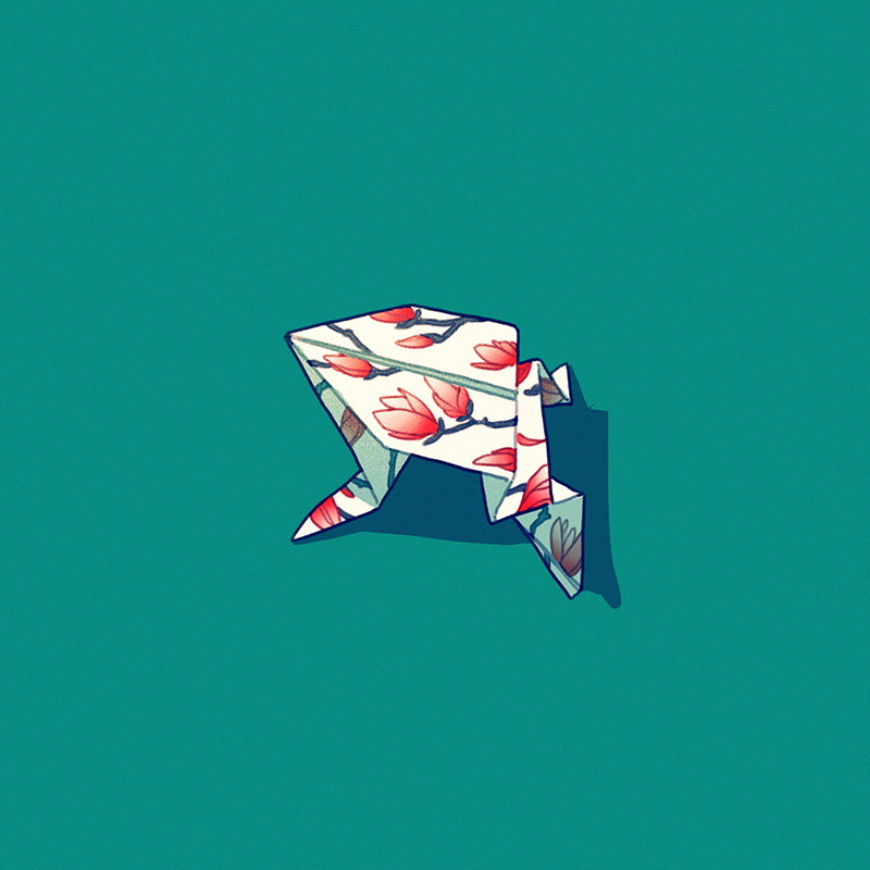 color_contrast, commentary, english_commentary, floral_print, flower, green_background, limited_palette, mellific