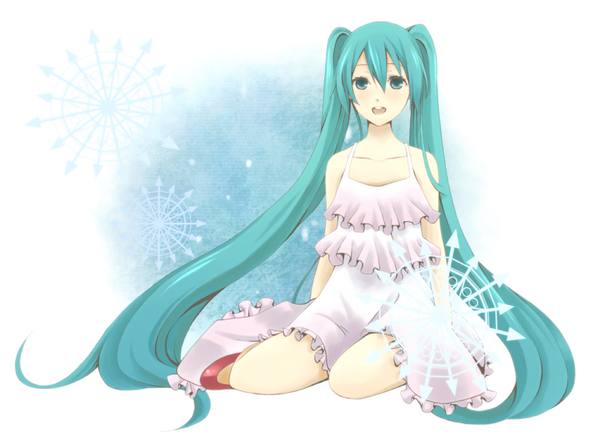 hatsune_miku, jur-jur, kutsushita_(jur), sitting, solo, twintails, vocaloid