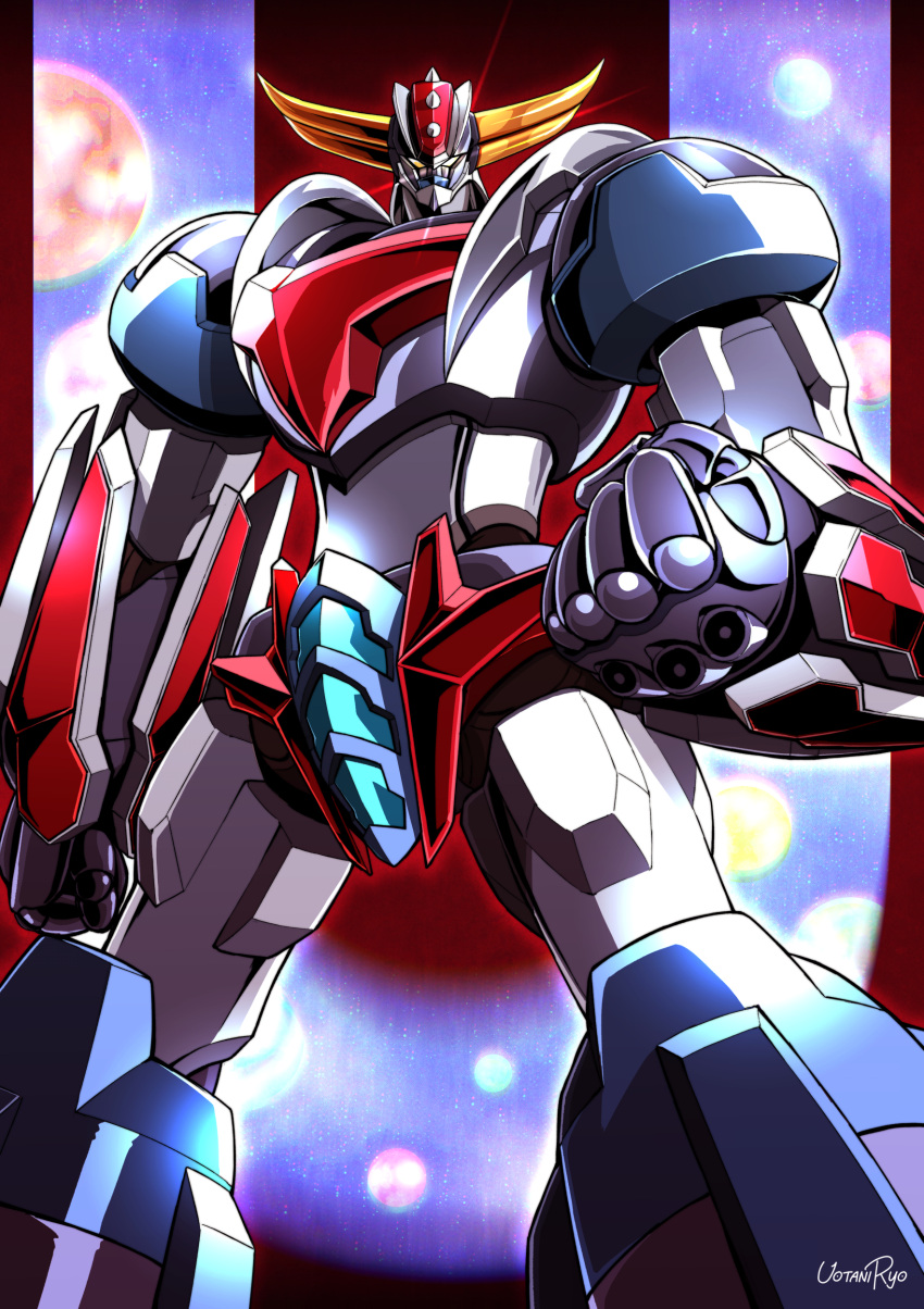 absurdres, clenched_hands, gachirin, grendizer, grendizer_(grendizer_u), grendizer_u, highres, horns