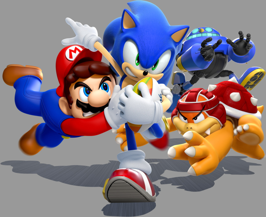 2016_summer_olympics, 3boys, 3d, animal_ears, animal_feet, animal_hands, animal_nose, arm_up