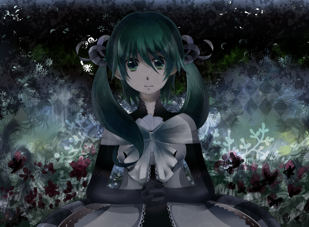 flower, hatsune_miku, mariwai_(marireroy), shinri_ibitsu, vocaloid