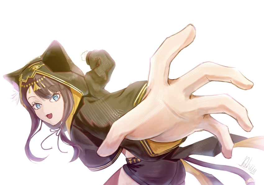 10_shii, 1girl, arknights, blue_eyes, bright_pupils, brown_hair, brown_jacket, brown_shorts