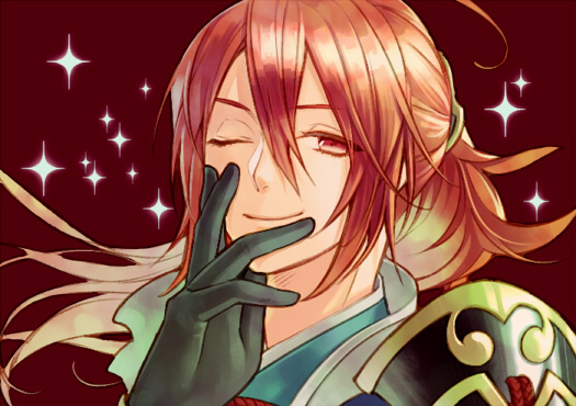 1boy, ahoge, armor, fire_emblem, fire_emblem_fates, gloves, japanese_armor, japanese_clothes