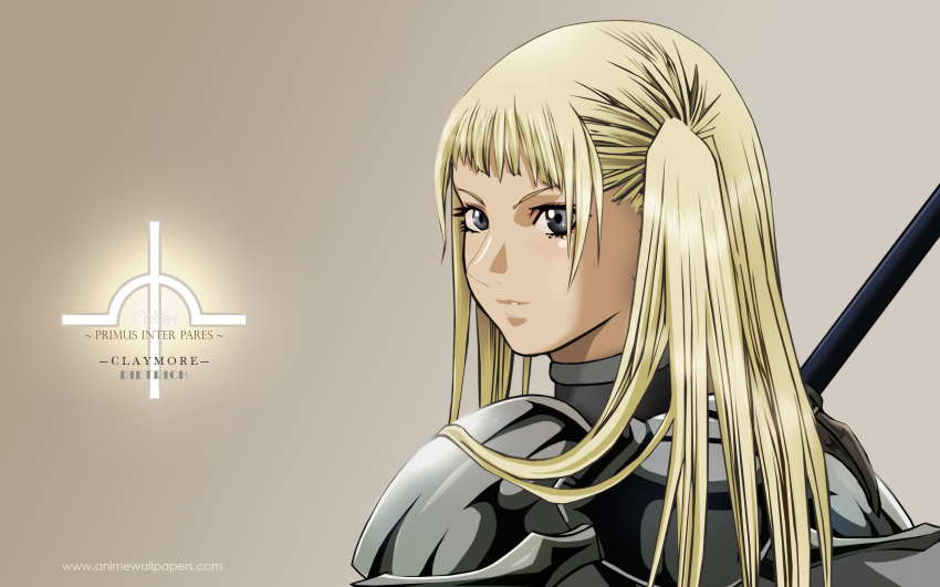 armor, blonde_hair, clare, claymore, close, dietrich, gray_eyes, grey_eyes