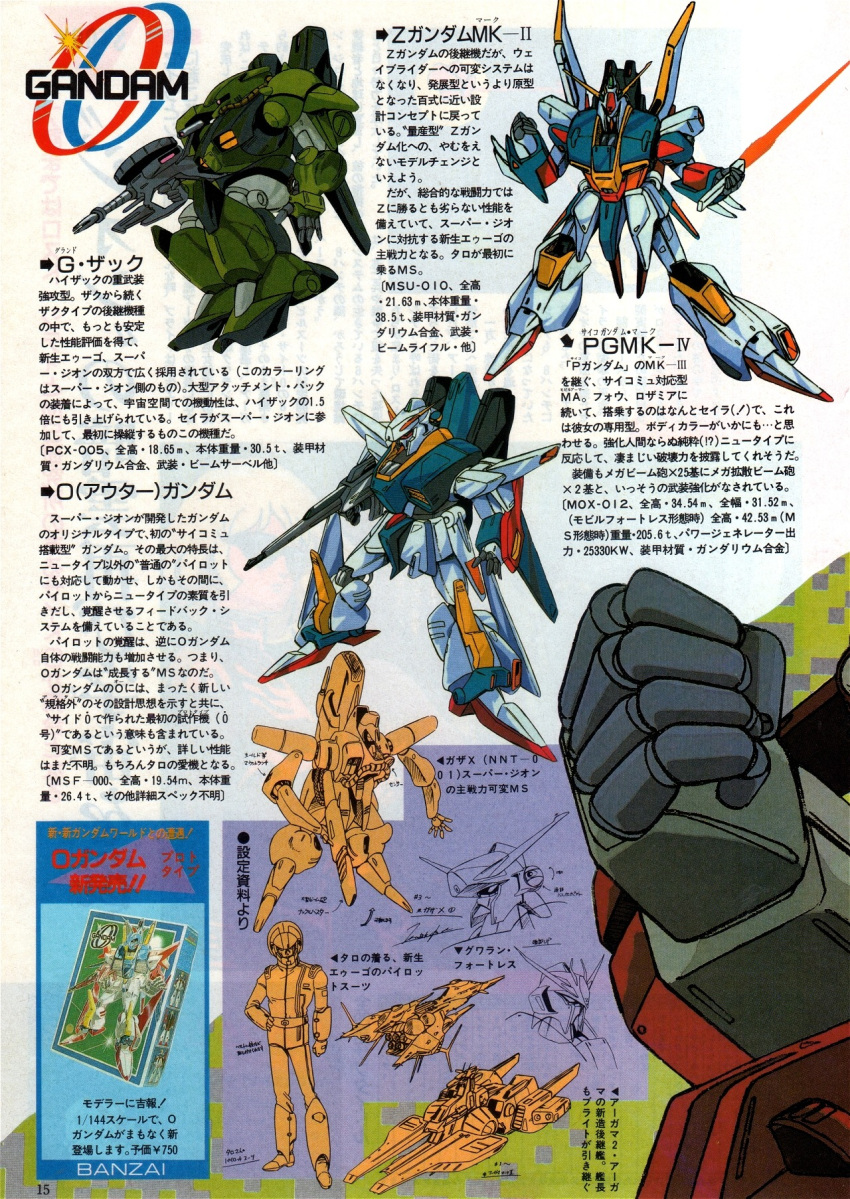 1980s_(style), 1boy, artist_request, beam_rifle, beam_saber, character_request, clenched_hand, energy_gun