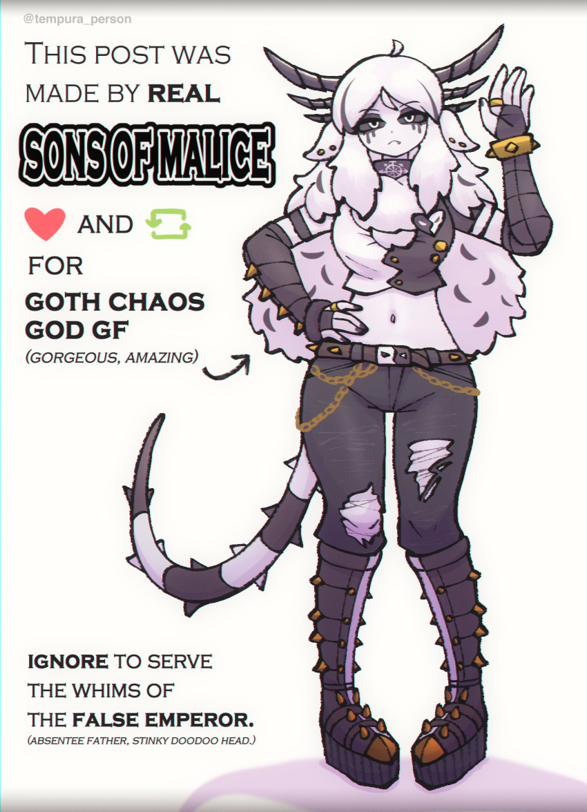 1girl, ahoge, animal_ears, black_footwear, black_gloves, black_nails, black_pants, black_sclera