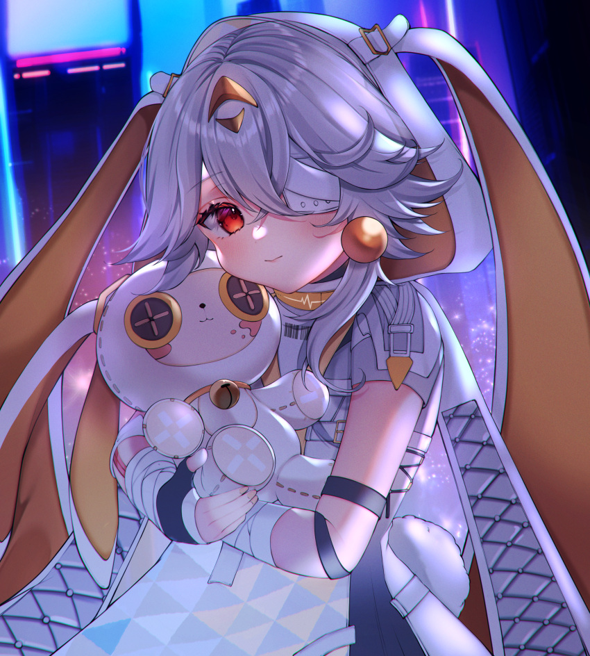 1girl, absurdres, animal_ears, bdsm, bondage, bound, chitose_(chi_candy), doll