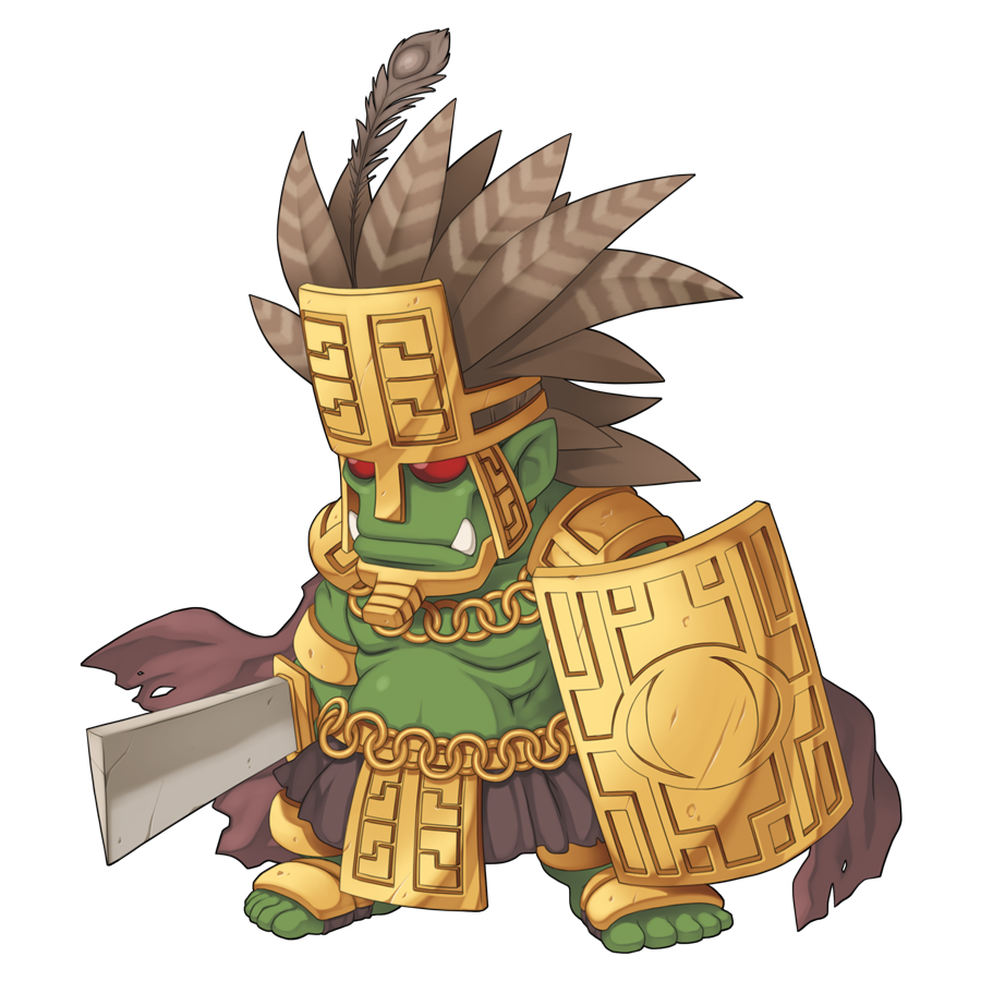 1boy, brown_cape, brown_skirt, cape, chain, chain_necklace, chibi, chibi_only