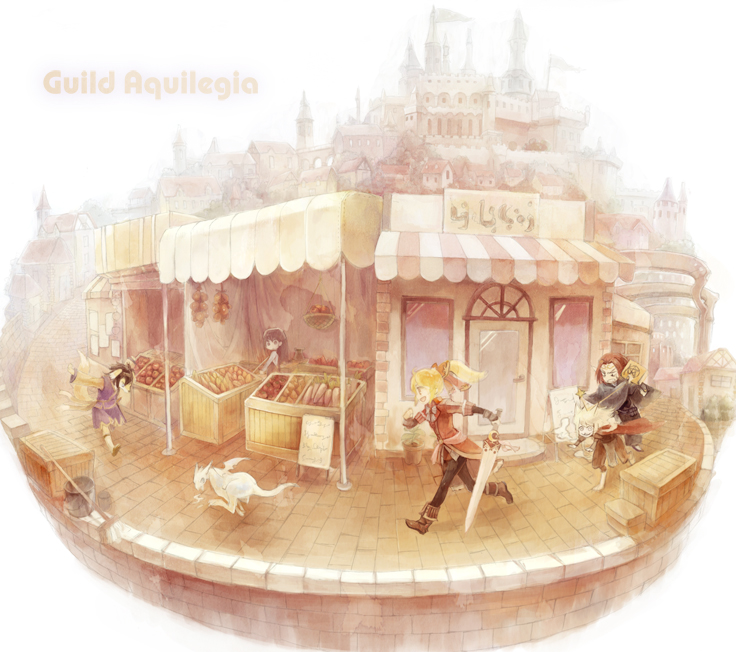 copyright_request, dragon, food, market, nemu_(isaya), nemu_(pixiv), shop, store