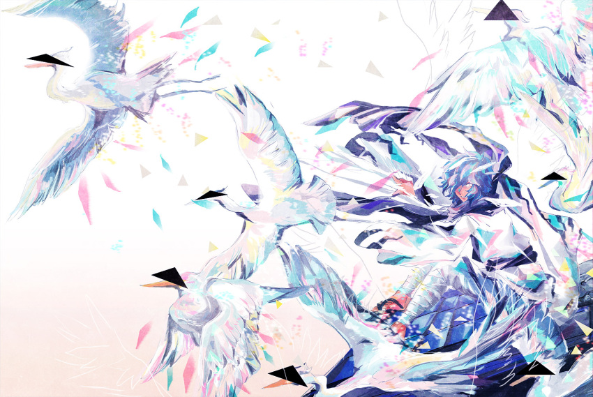 bad_id, bandages, bird, character_request, devil_summoner, kuzunoha_kyouji_the_first, kuzunoha_raidou, robin7188
