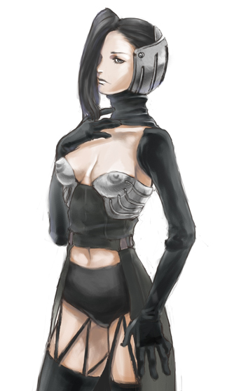 baroque0514, black_hair, galerians, long_hair, thighhighs