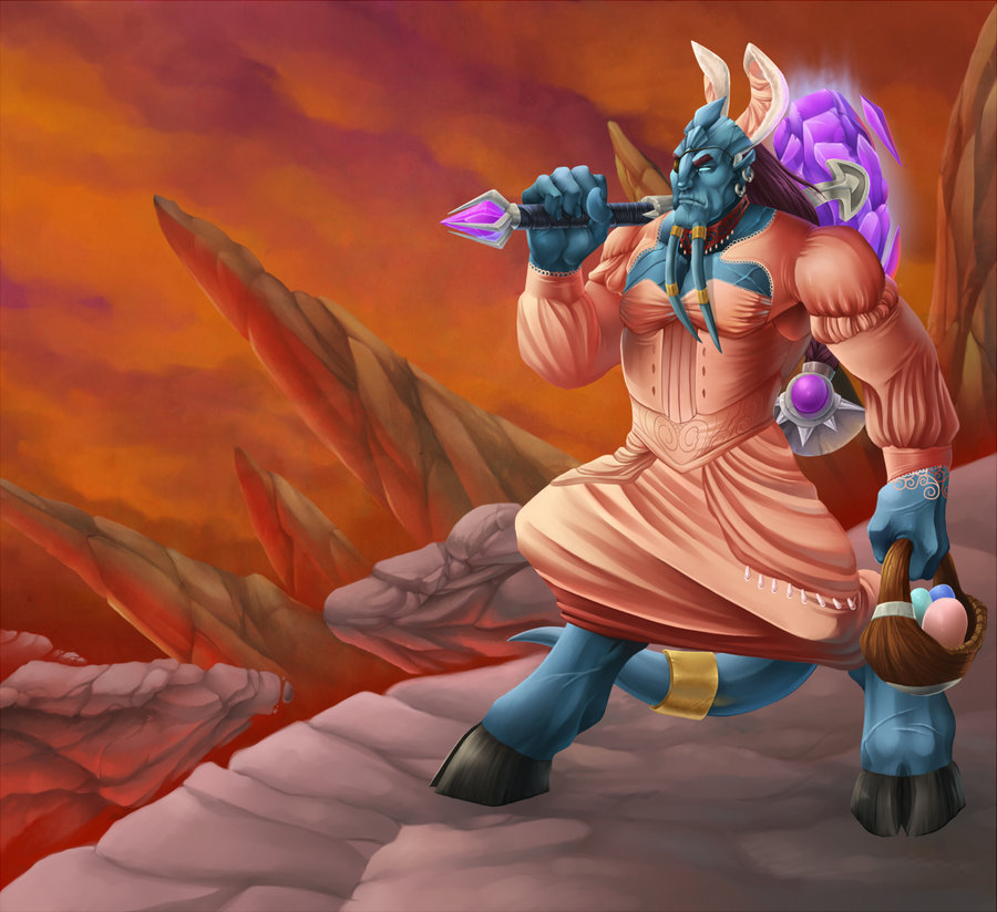 crossdressinging, draenei, dress, epic, eyepatch, hammer, manly, warcraft