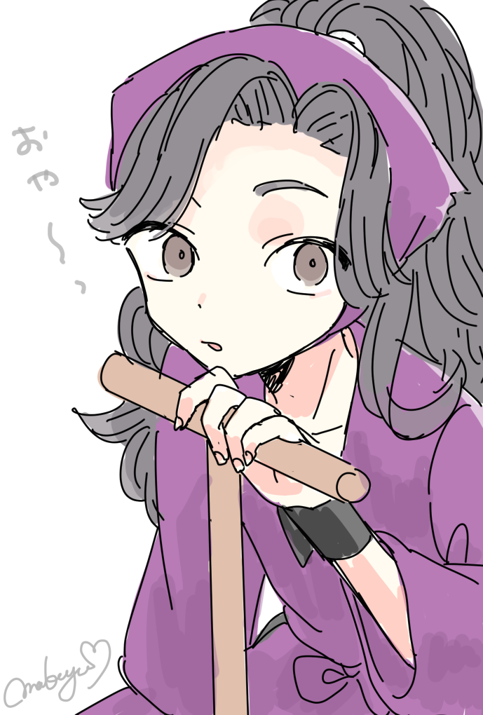 1boy, ayabe_kihachirou, black_hair, collarbone, commentary_request, fingernails, japanese_clothes, looking_at_viewer