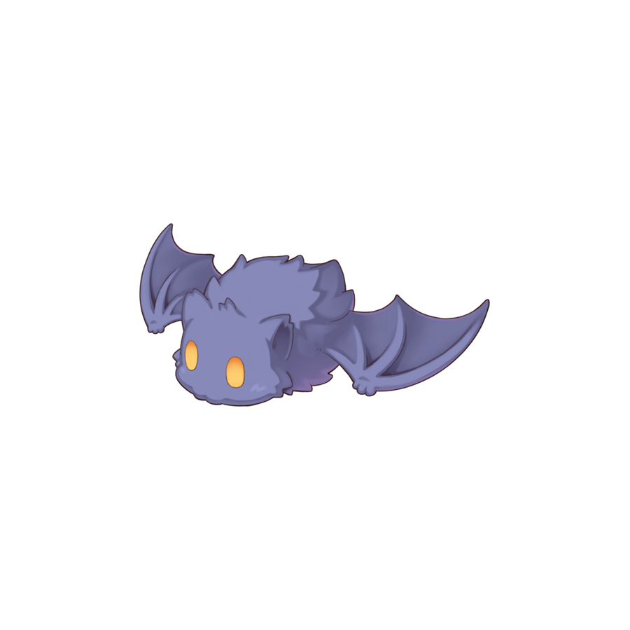 animal_focus, bat_(animal), chibi, chibi_only, familiar_(ragnarok_online), full_body, no_humans, official_art, ragnarok_online, simple_background, solo, transparent_background, yuichirou