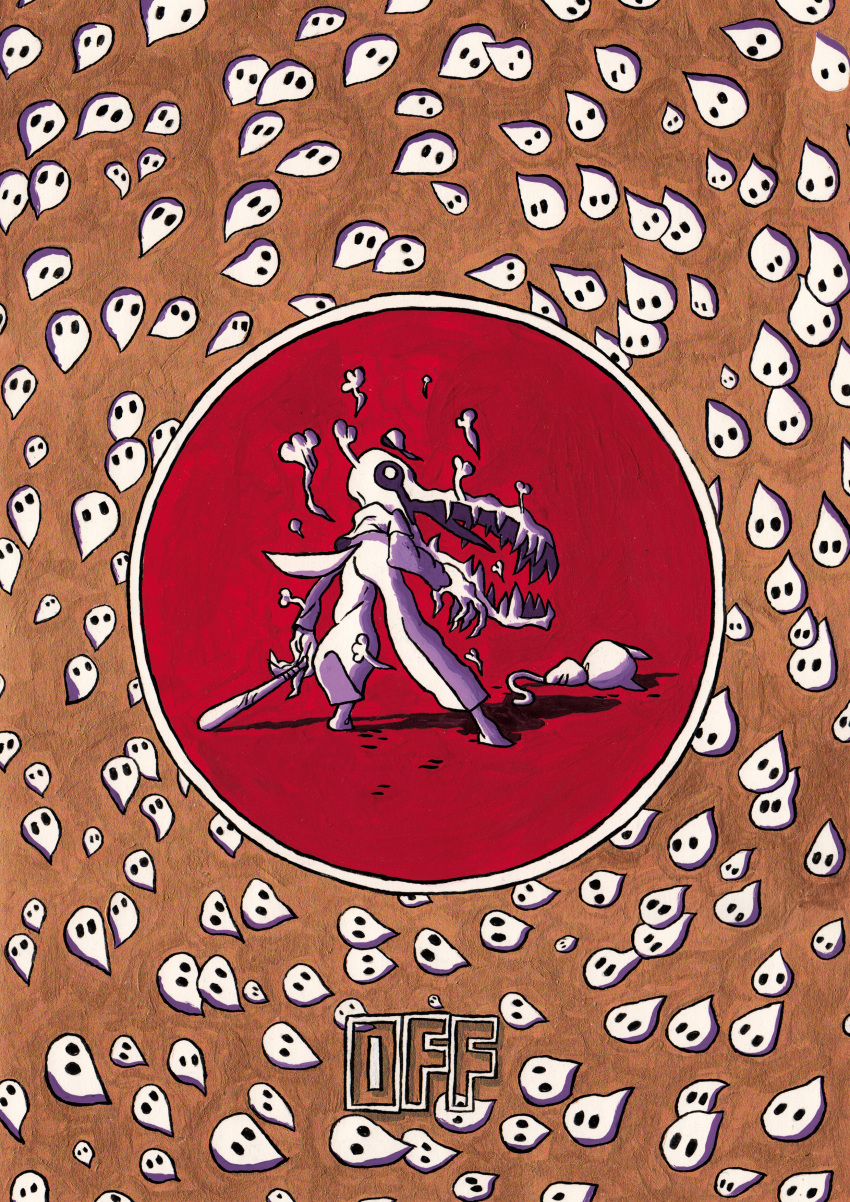 1boy, absurdres, alternate_form, baseball_bat, baseball_cap, baseball_uniform, big_mouth, blood