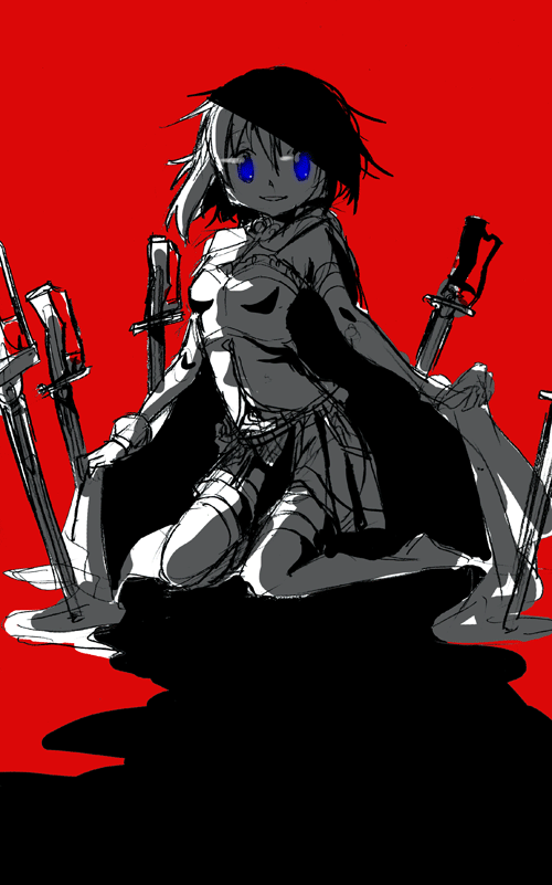 1girl, belt, blue_eyes, cape_hold, clothing_cutout, collared_cape, frilled_shirt, frills