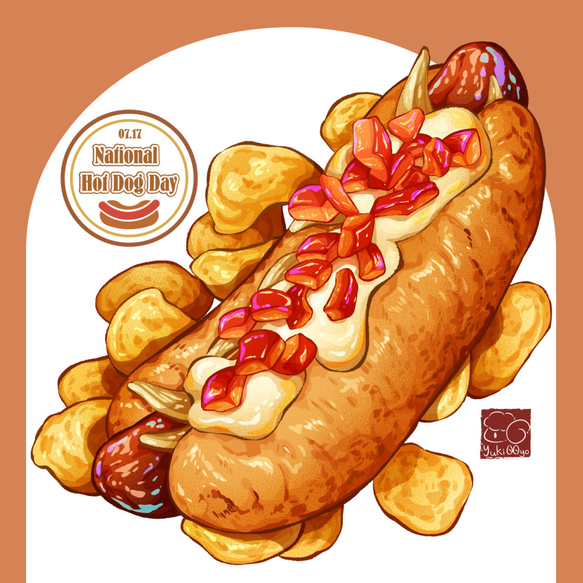 artist_logo, artist_name, chips_(food), cream, food, food_focus, food_name, highres