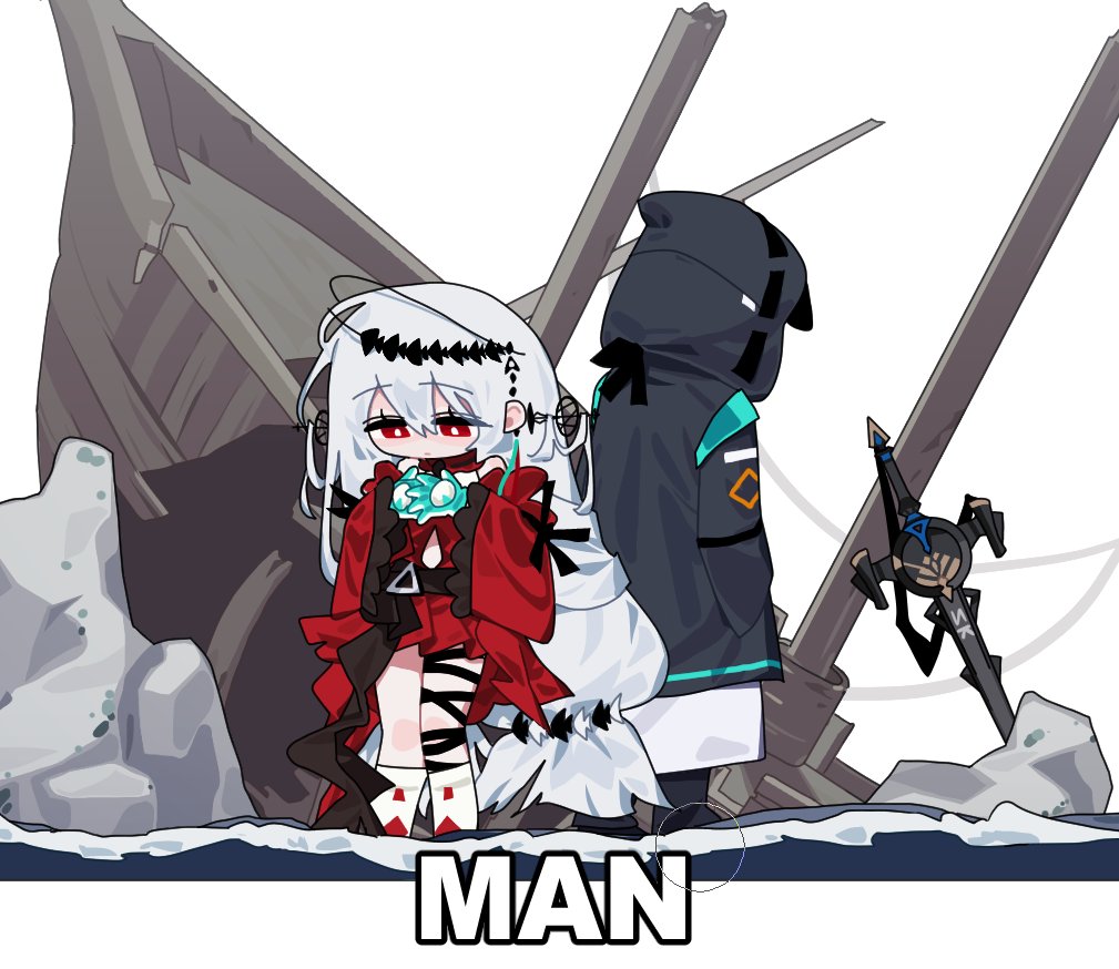 1girl, 1other, ambiguous_gender, angelfish, aqua_gloves, arknights, boat, bright_pupils